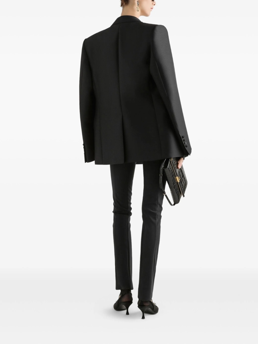 Sacou Dolce &amp; Gabbana negru din matase si lana - Img 3