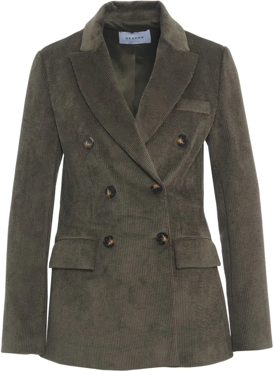Sacou Double-breasted corduroy blazer - Img 2