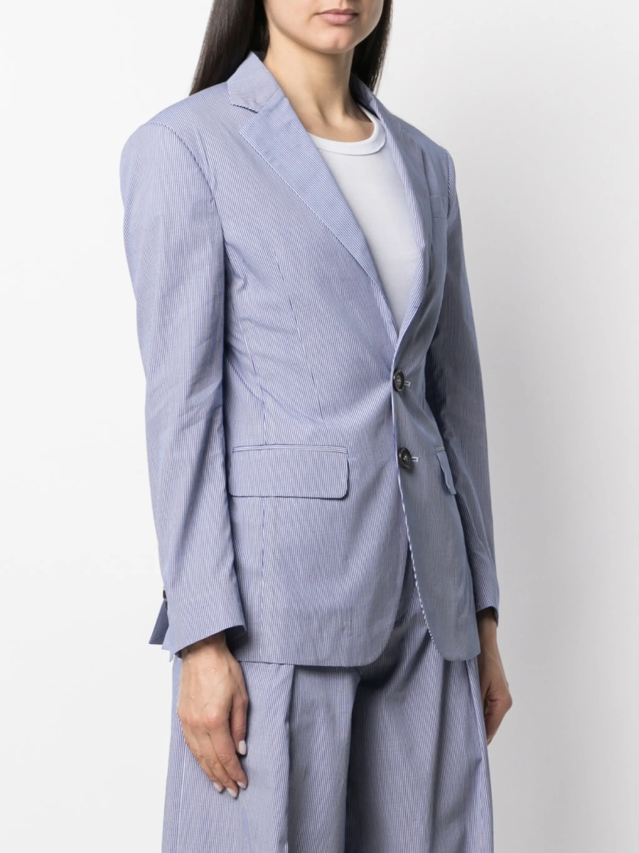 Sacou DSQUARED2 albastru din bumbac - Img 3