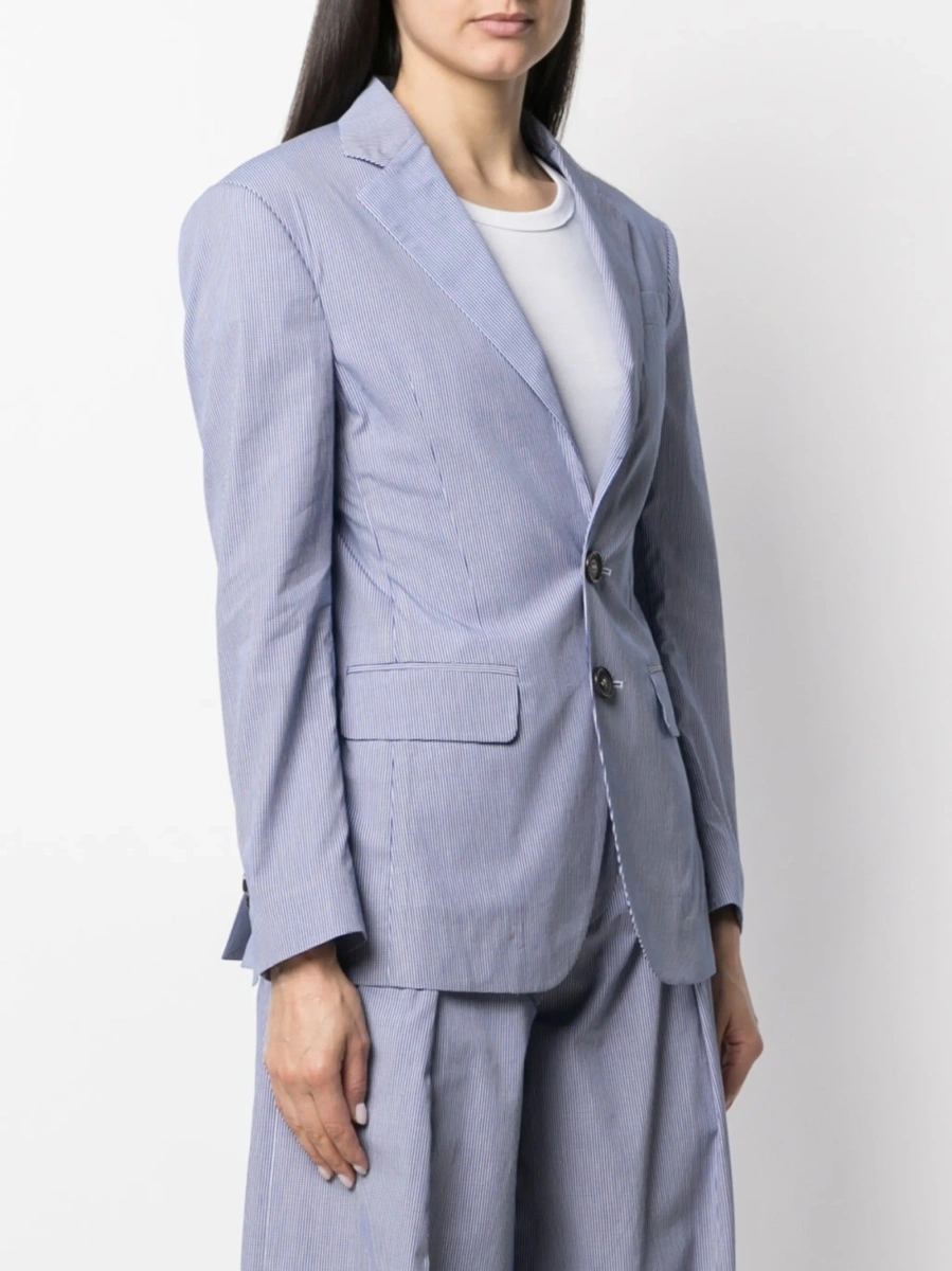 Sacou DSQUARED2 albastru din bumbac - Img 3