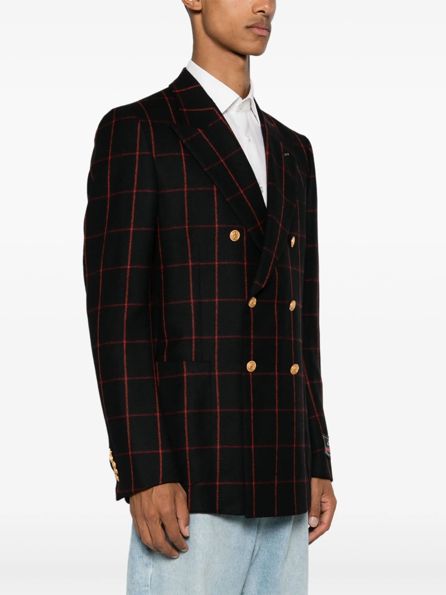 Sacou Gucci negru din lana si polyester - Img 3