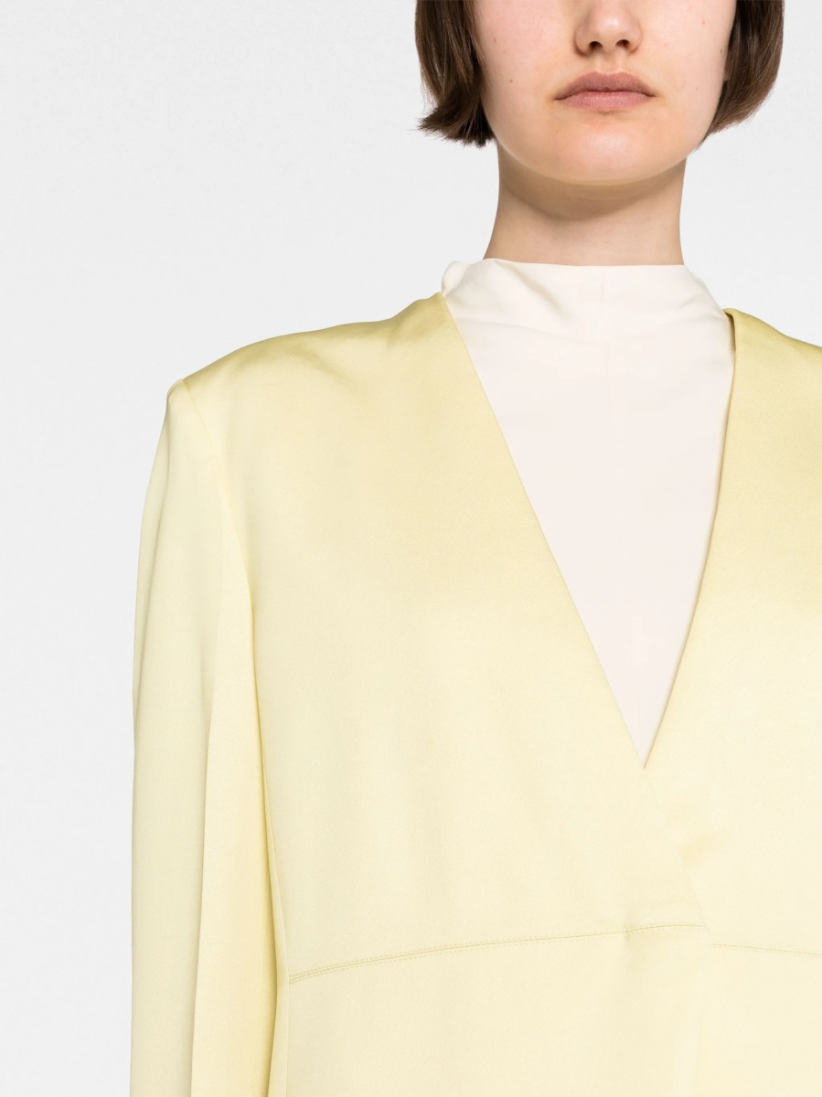 Sacou Jil Sander verde din vascoza - Img 3
