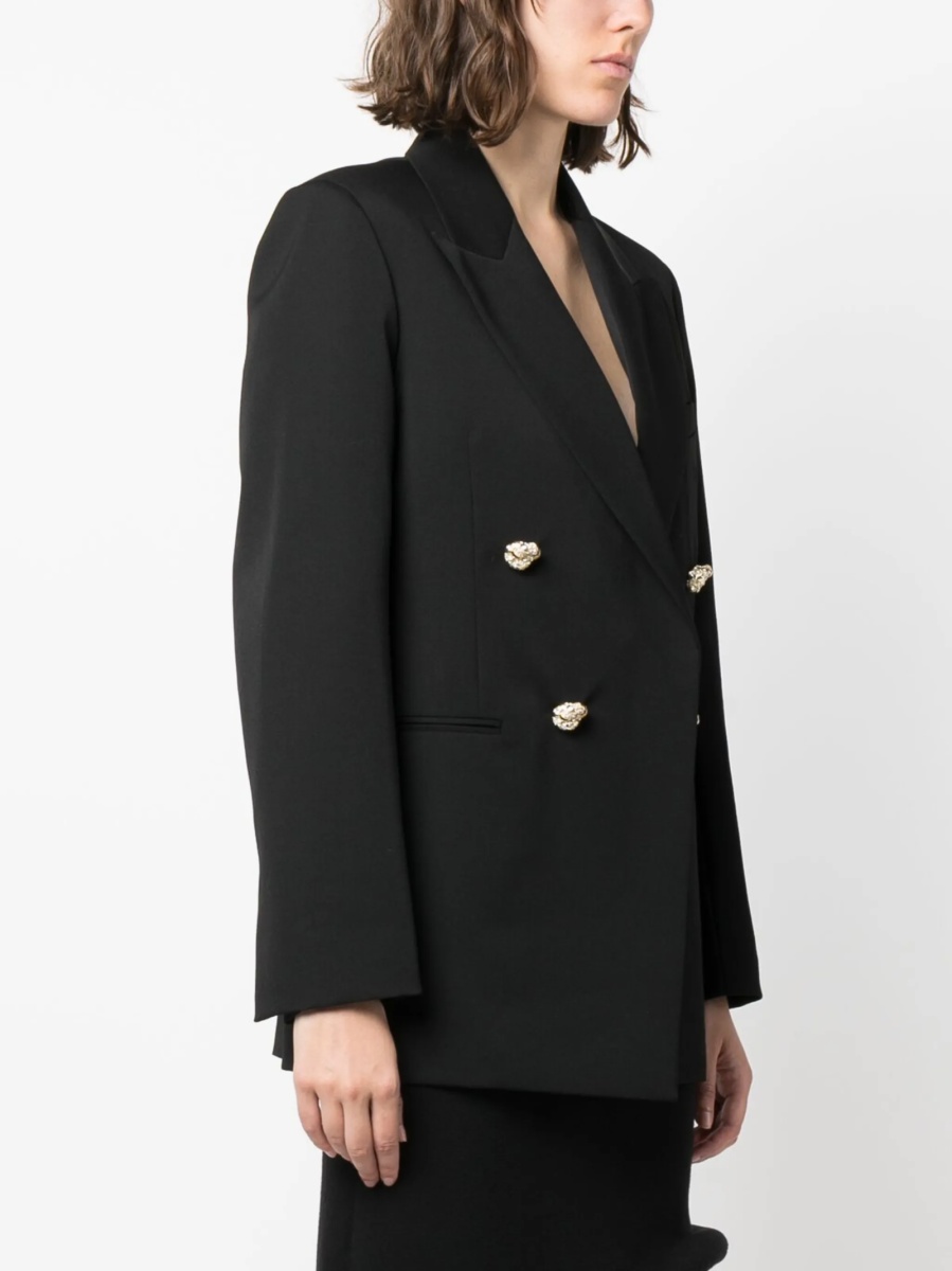 Sacou Lanvin negru din corn si lana - Img 3