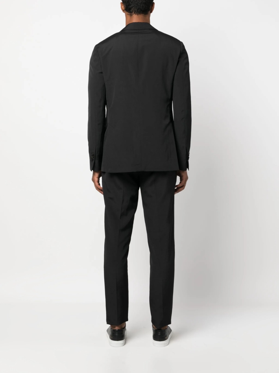 Sacou Lardini negru din canepa si matase - Img 4