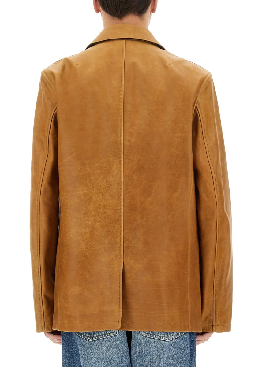 Sacou Leather Opening Blazer - Img 3
