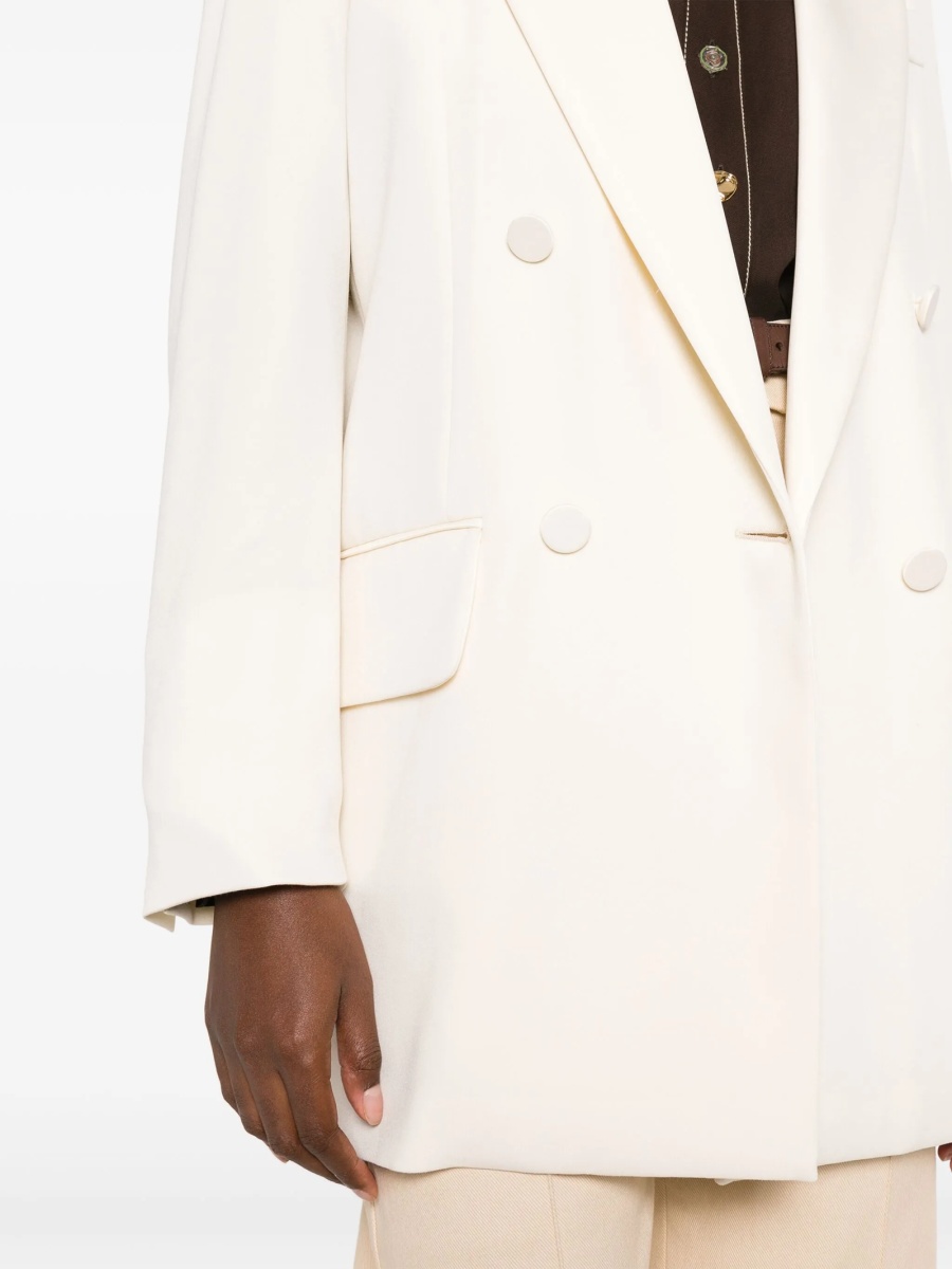 Sacou Max Mara neutru din lana si polyester - Img 5