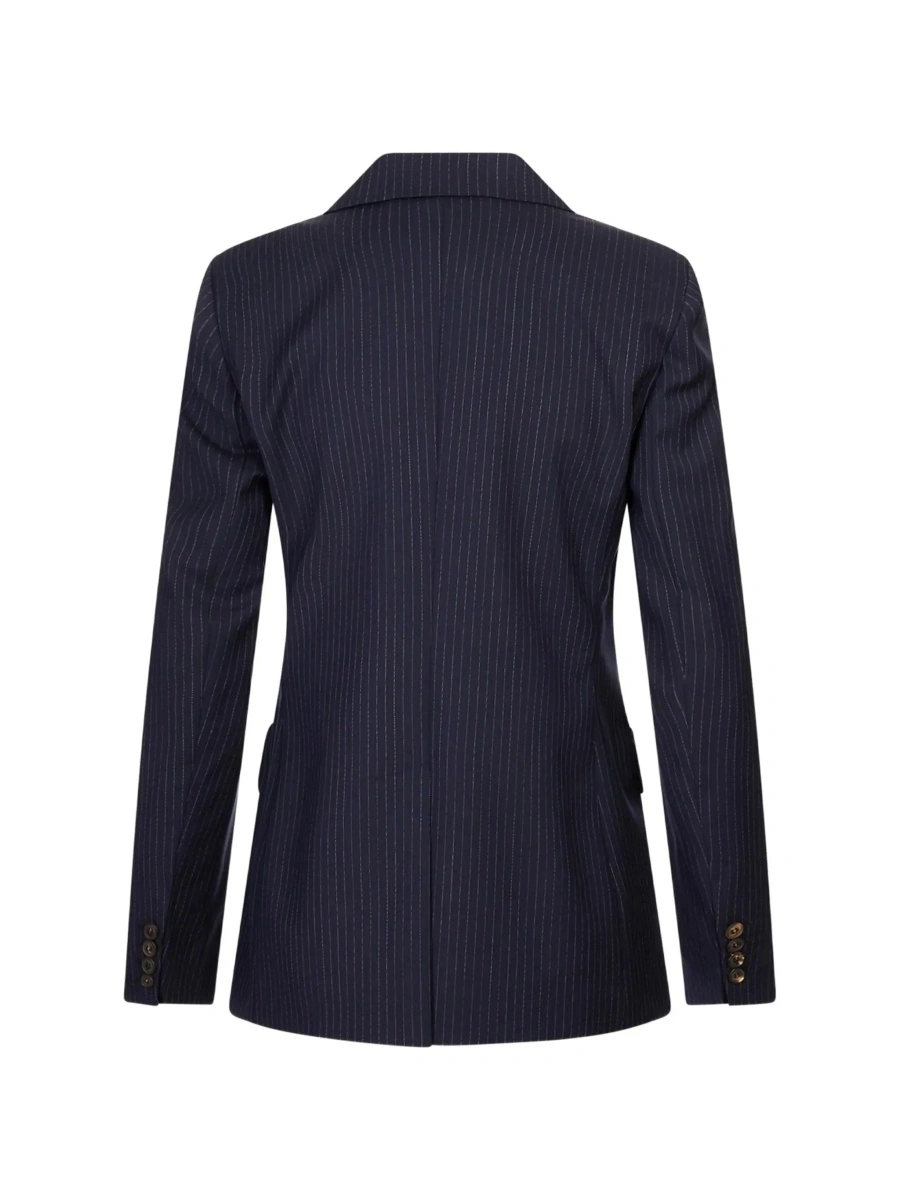 Sacou MaxMara Studio albastru din lana - Img 3
