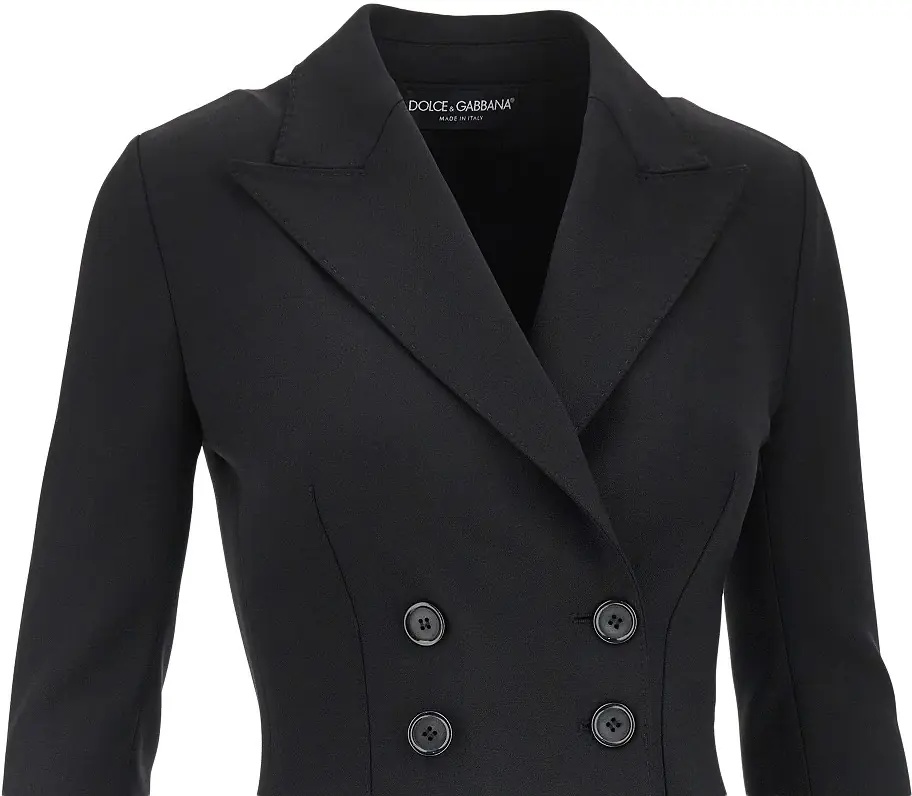 Sacou Stretch wool fitted double-breasted jacket - Img 2