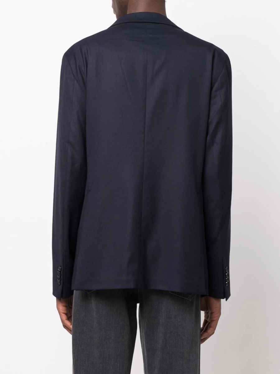 Sacou Tagliatore albastru din lana si spandex/elastan - Img 4