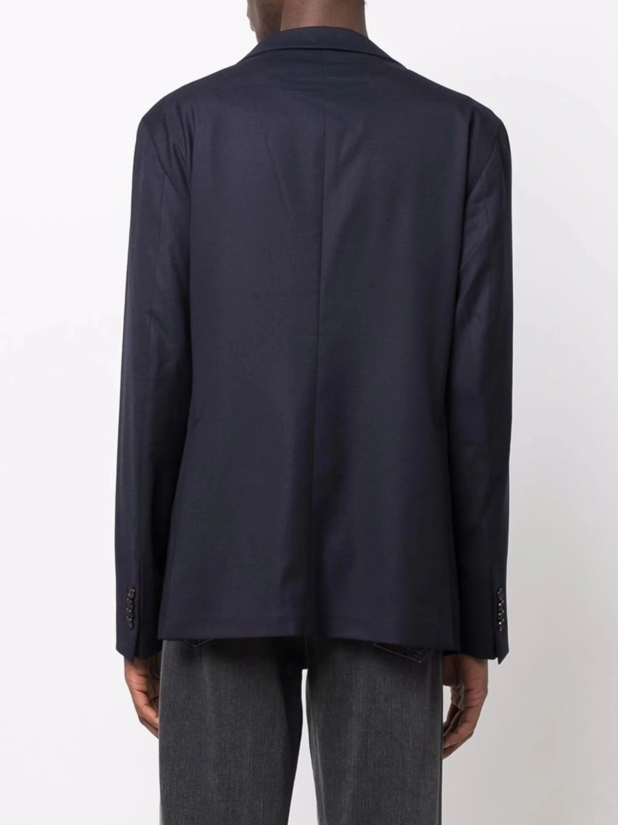 Sacou Tagliatore albastru din lana si spandex/elastan - Img 4