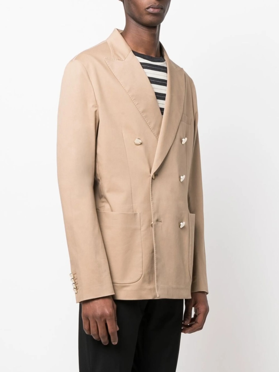 Sacou Tonello neutru din bumbac si spandex/elastan - Img 3