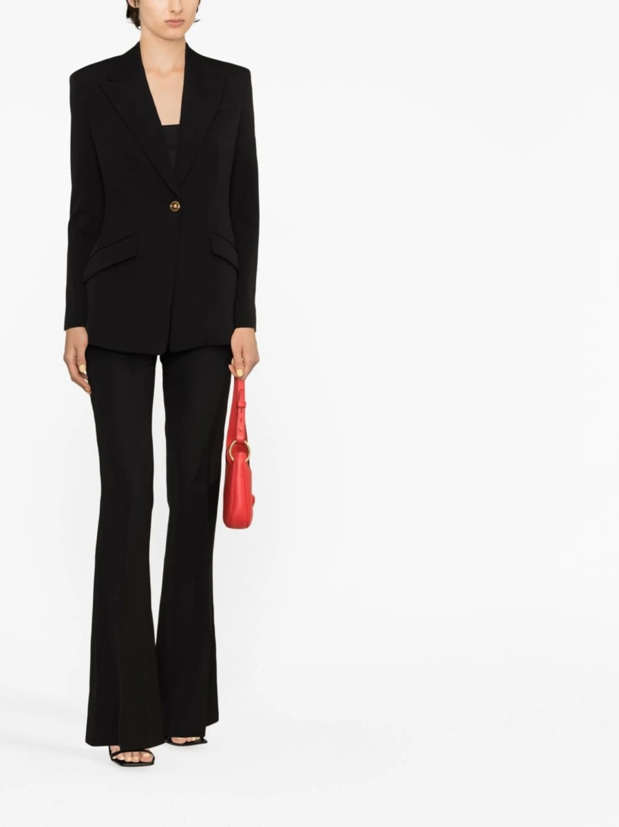 Sacou Versace negru din spandex/elastan si lana - Img 2