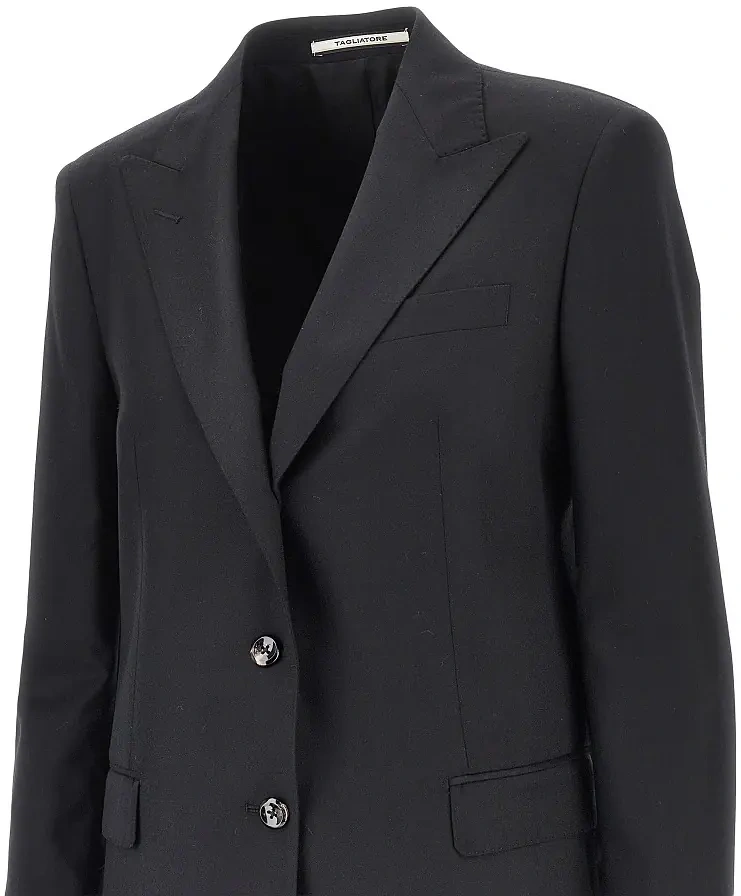 Sacou Wool and silk 'Bertha' single-breasted jacket - Img 2
