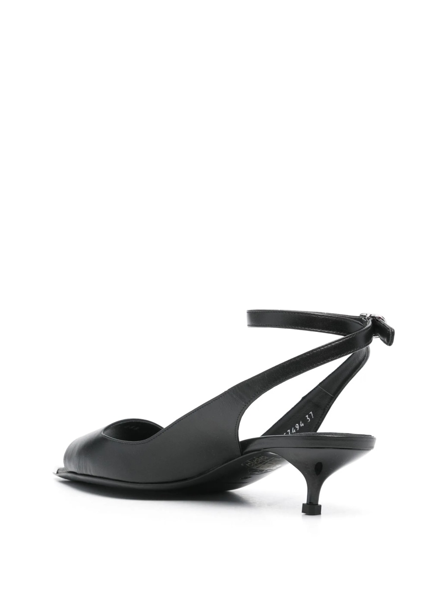 Sandale Alexander McQueen negre din piele - Img 3