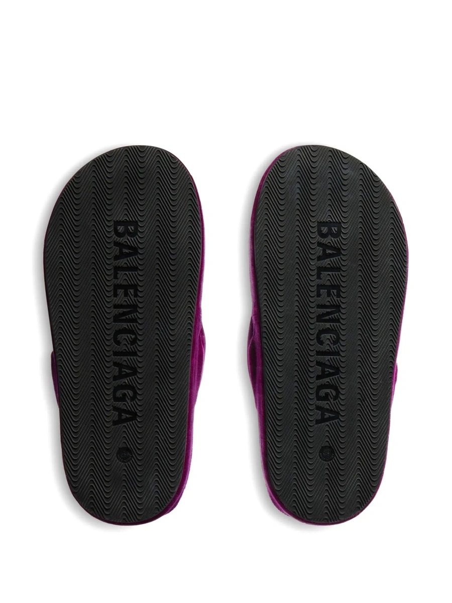 Sandale Balenciaga mov din bumbac - Img 7
