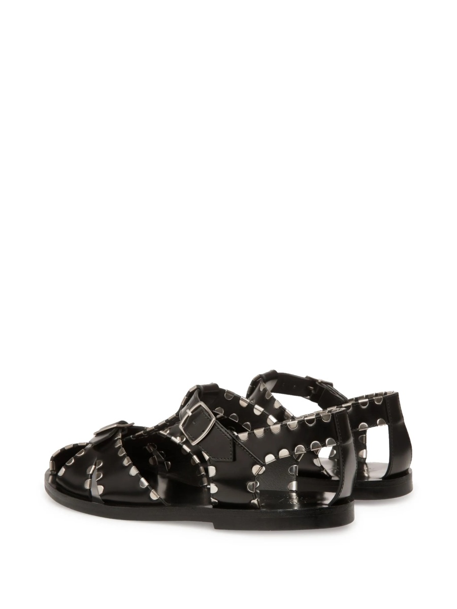 Sandale Bally negre din piele - Img 3
