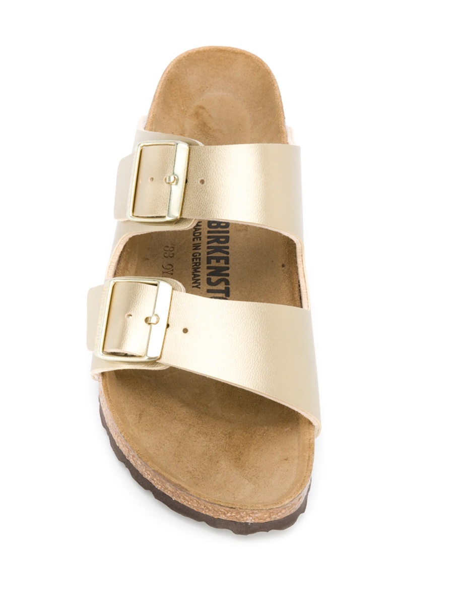Sandale Birkenstock arizona aurii din birko-flor - Img 4