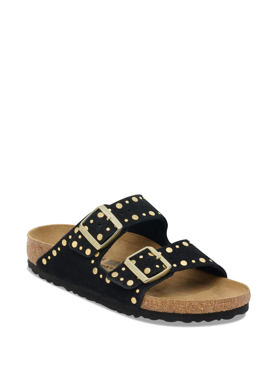 Sandale Birkenstock arizona negre din piele intoarsa - Img 2