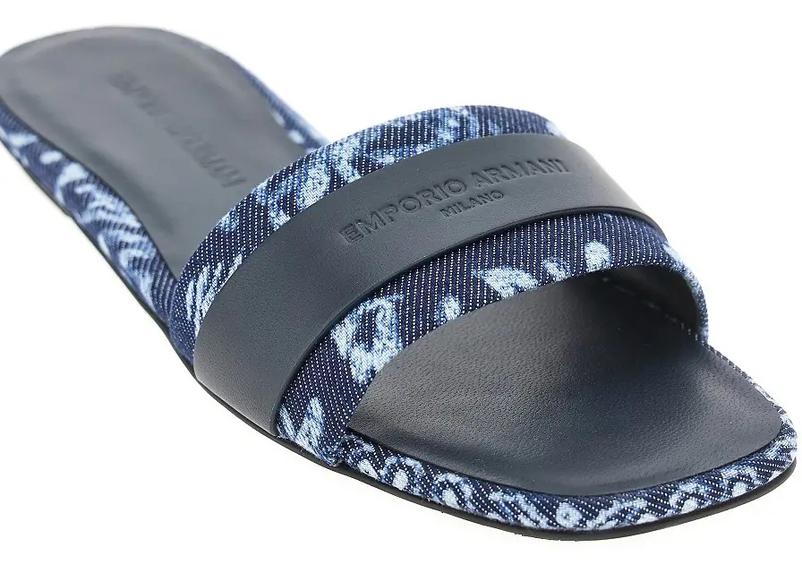 Sandale Canvas slides with jacquard Bandana motif - Img 2