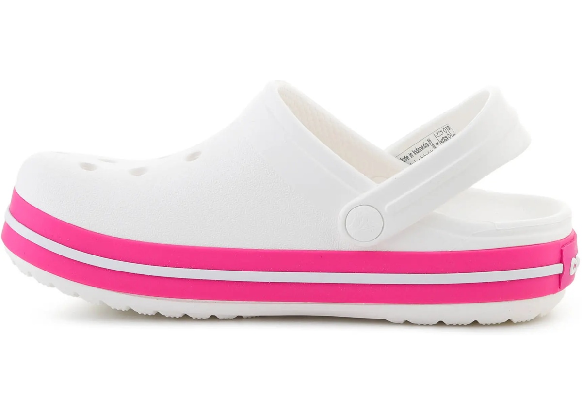 Sandale CROCBAND KIDS CLOG WHITE/PINK CRUSH - Img 4
