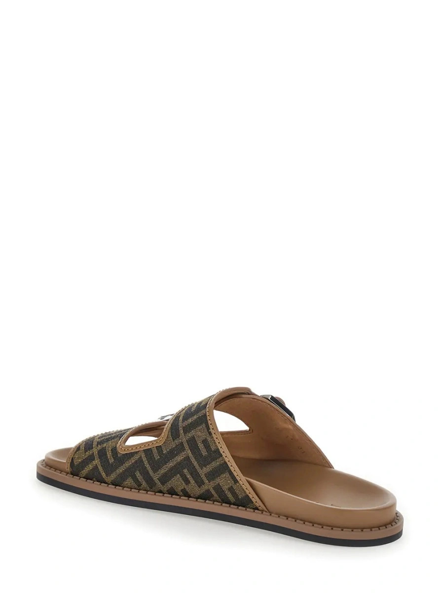 Sandale Fendi maro din piele - Img 3