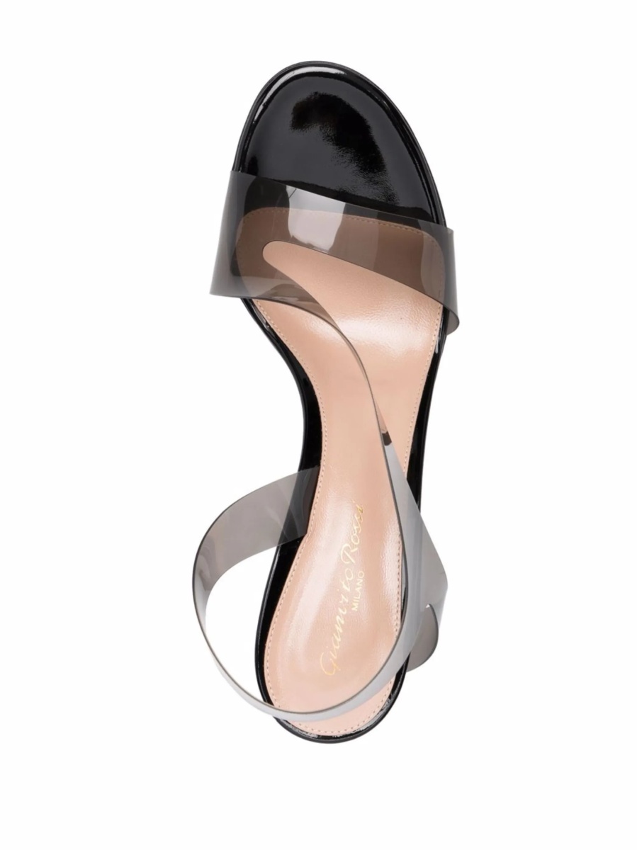 Sandale Gianvito Rossi gri din pvc - Img 4