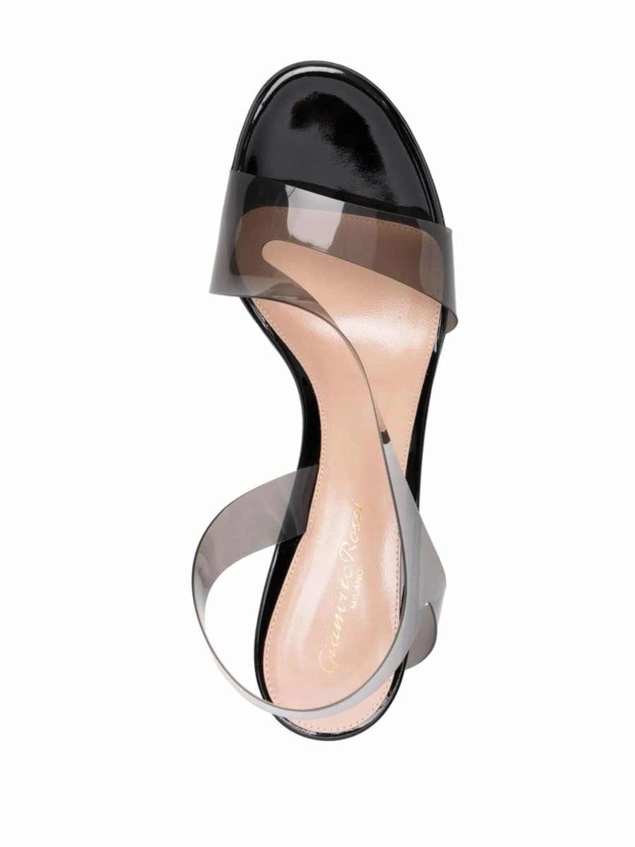 Sandale Gianvito Rossi gri din pvc - Img 4