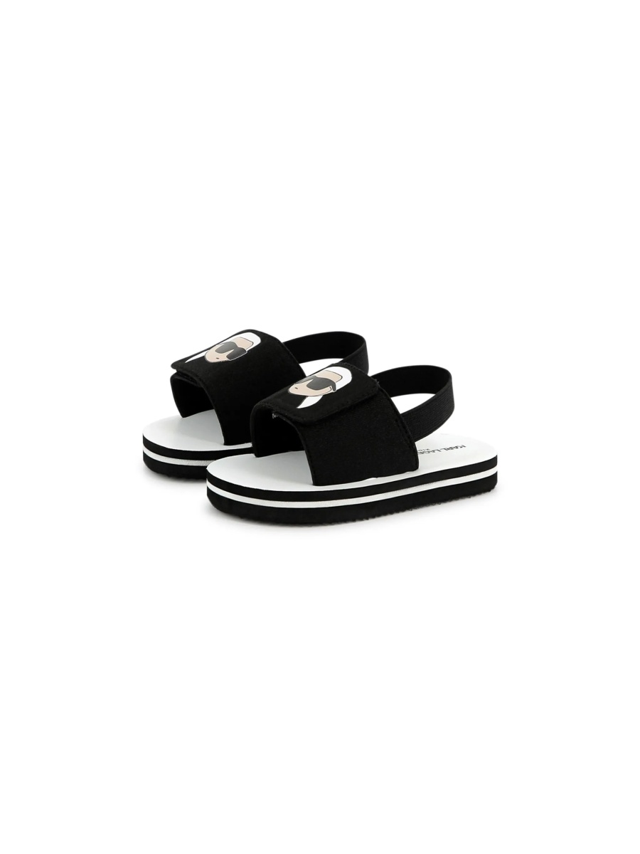 Sandale Karl Lagerfeld negre din polyester - Img 3