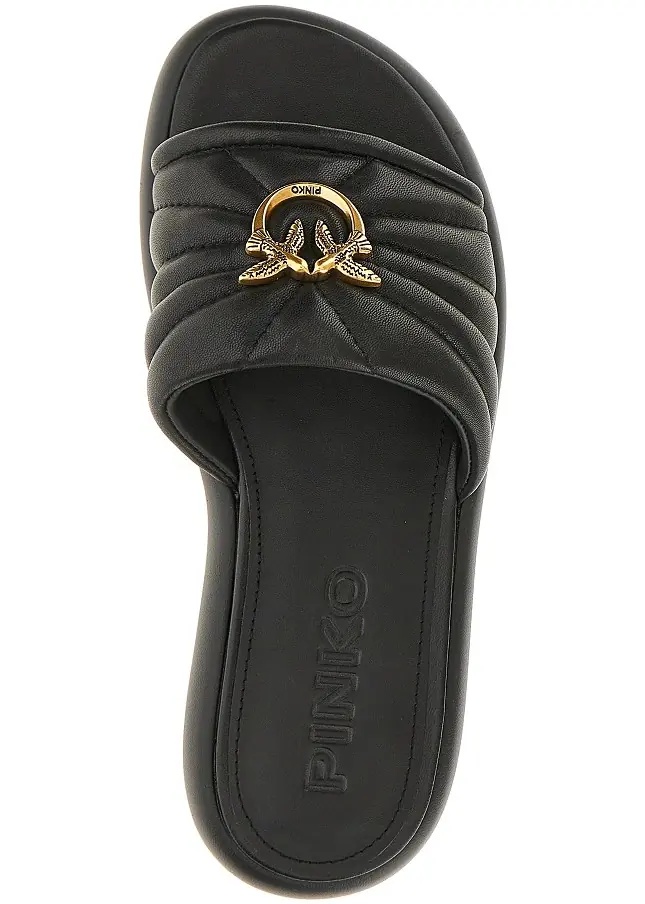 Sandale 'Love Birds' nappa leather slides - Img 4