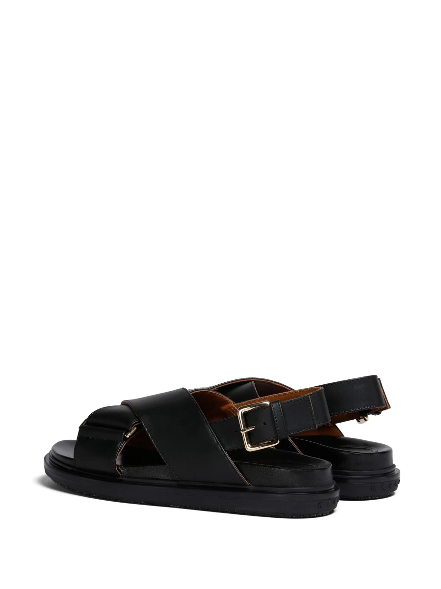 Sandale Marni negre din piele - Img 3