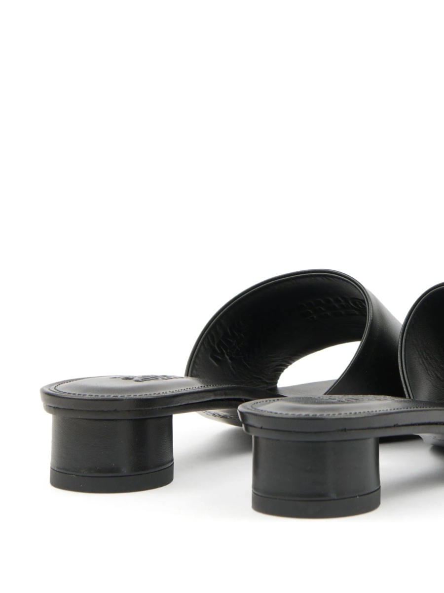 Sandale MM6 Maison Margiela negre din piele - Img 4