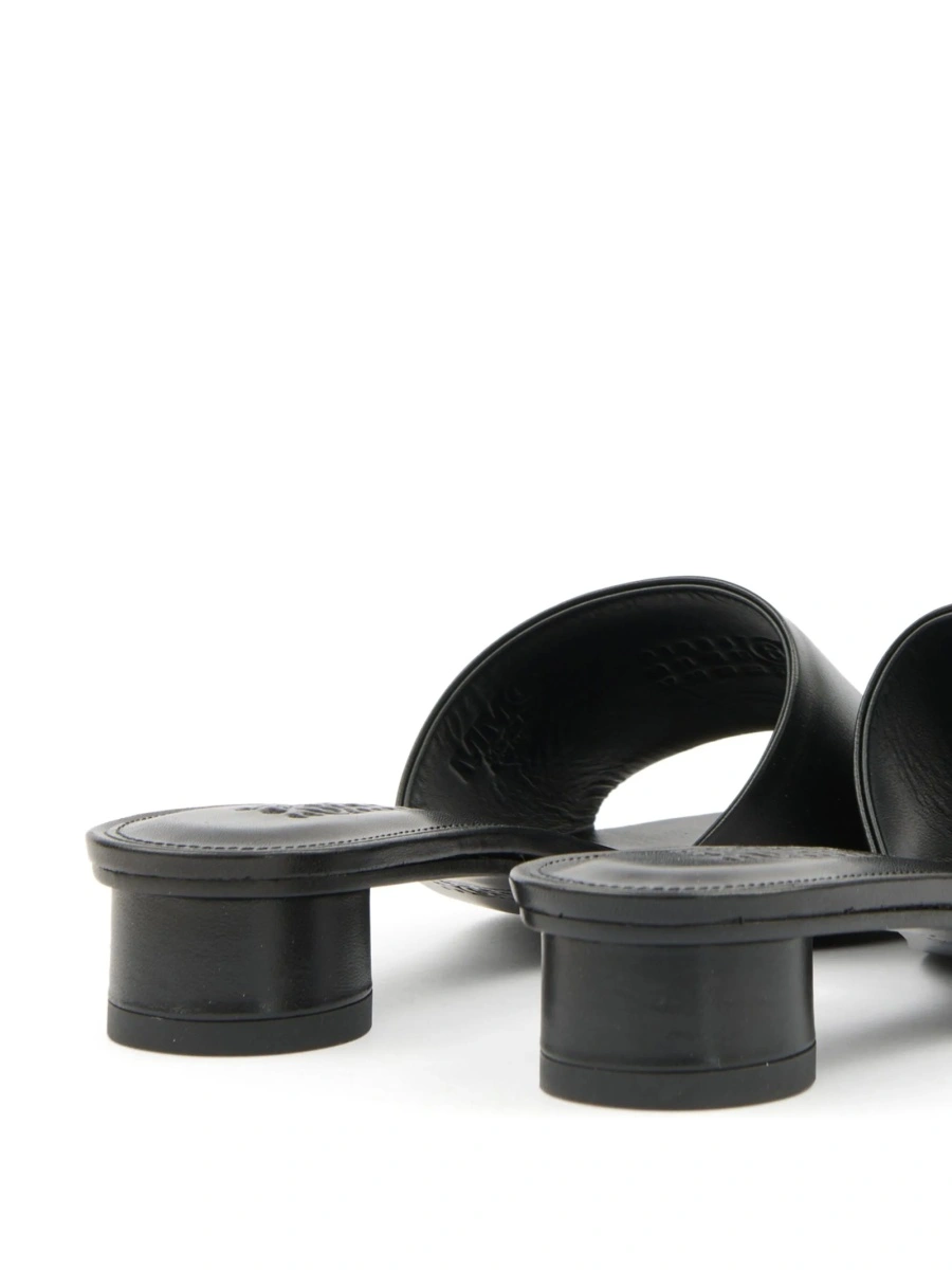 Sandale MM6 Maison Margiela negre din piele - Img 4