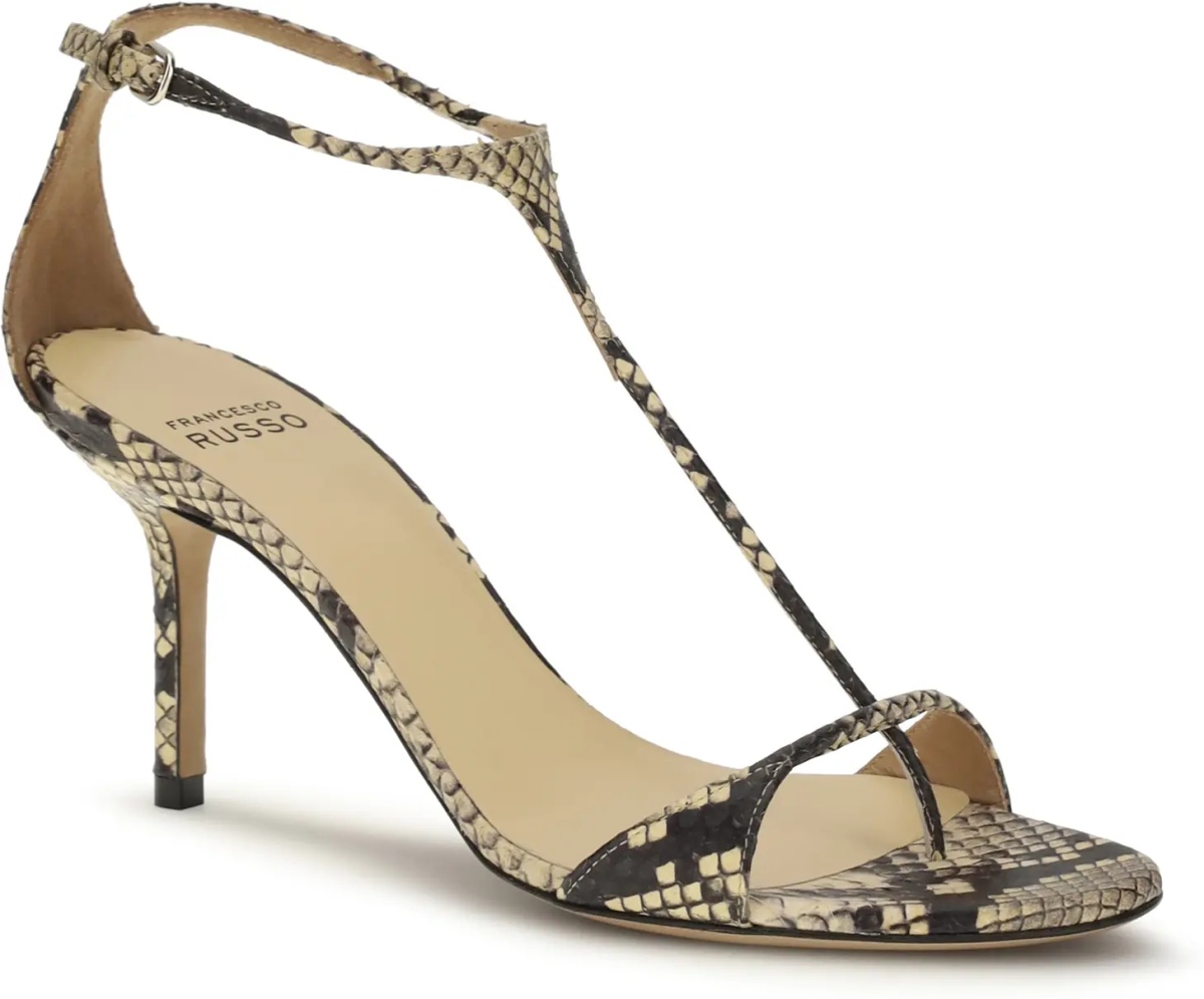 Sandale Python-print leather Sandals - Img 2