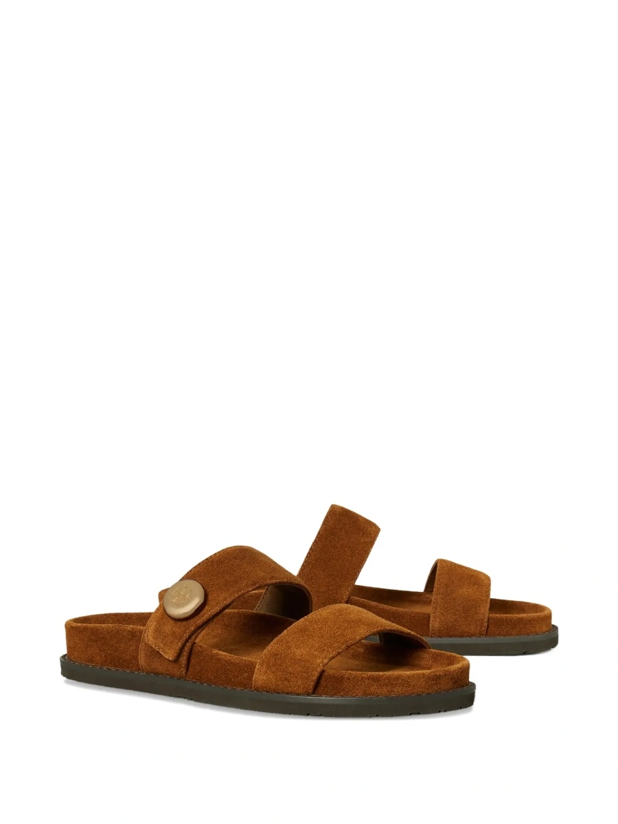 Sandale Tory Burch maro din piele intoarsa - Img 5