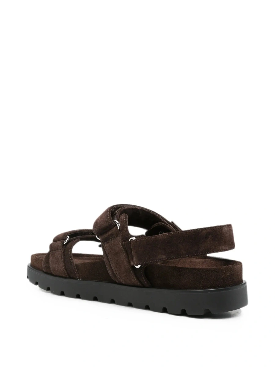 Sandale Tory Burch maro din piele intoarsa - Img 6