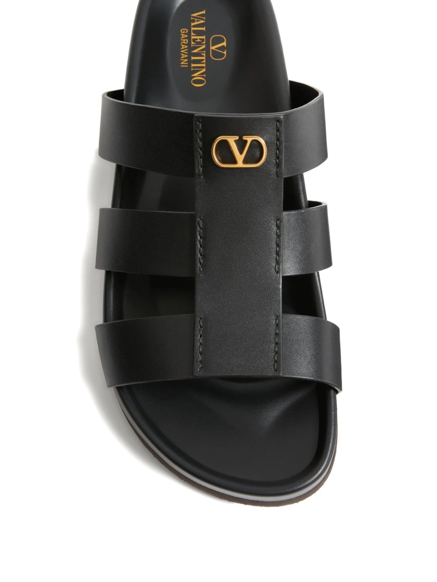 Sandale Valentino Garavani negre din piele - Img 4