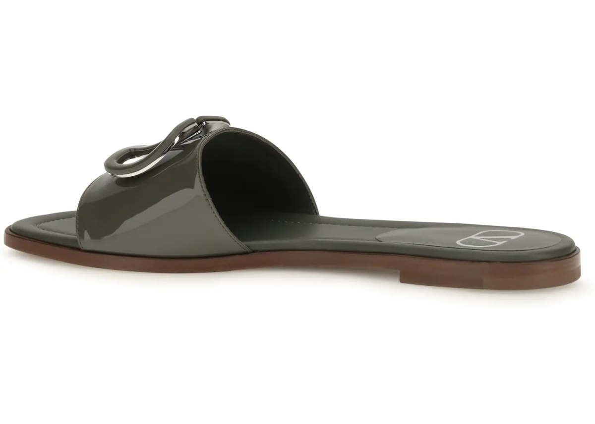 Sandale VLogo patent leather Slide Sandals - Img 3