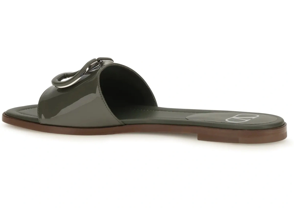 Sandale VLogo patent leather Slide Sandals - Img 3