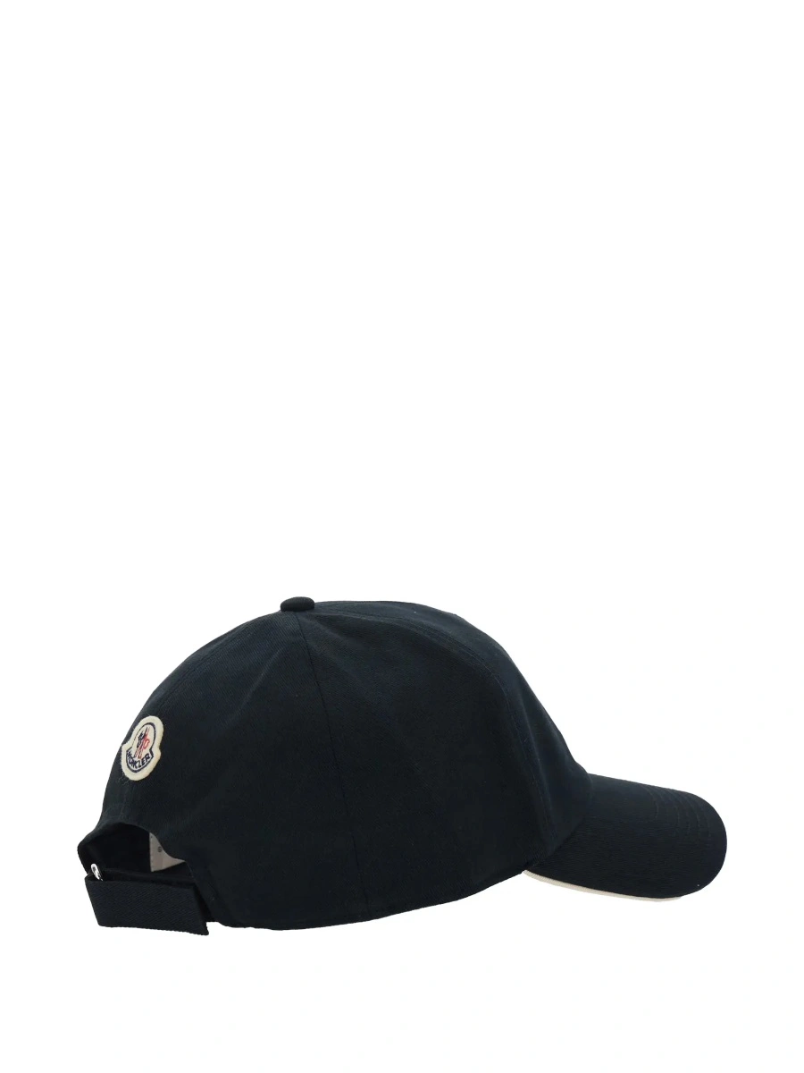 Sapca Black Baseball Cap with logo lettering on the front in Cotton Men - Img 3