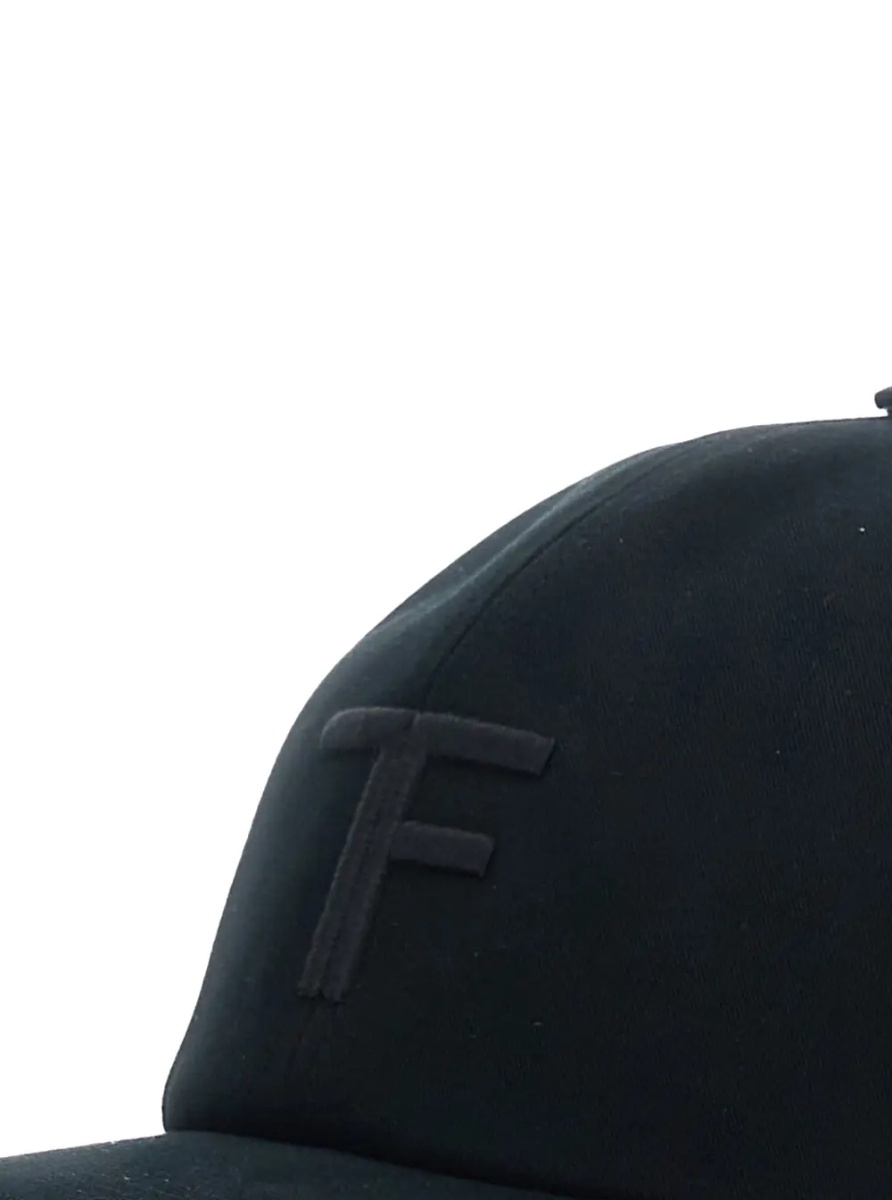 Sapca Black Baseball Cap with Logo on the Front in Cotton for Men - Img 3