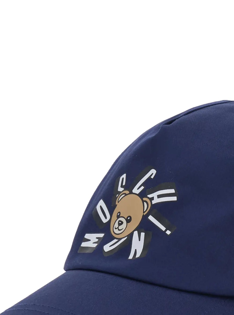 Sapca Blue Cotton 'Logo' Baseball Cap with Front Logo for Kids - Img 3