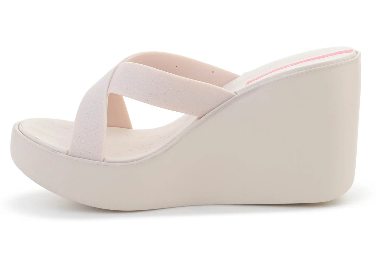 Slapi HIGH FASHION II SLIDE FEM BEIGE/GLITTER/PINK - Img 4