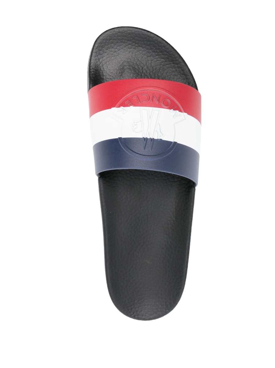 Slapi Moncler albastri din cauciuc - Img 4