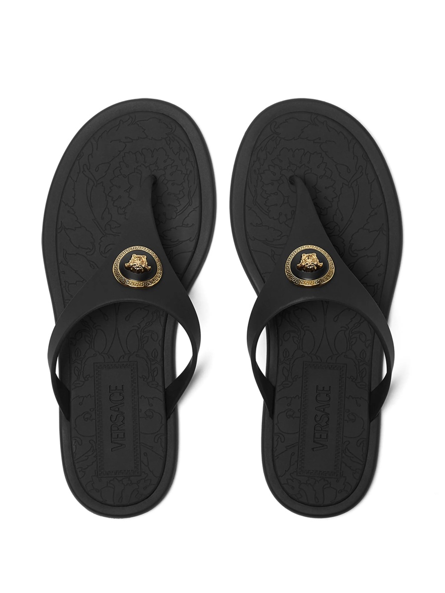 Slapi Versace negri din pvc - Img 3