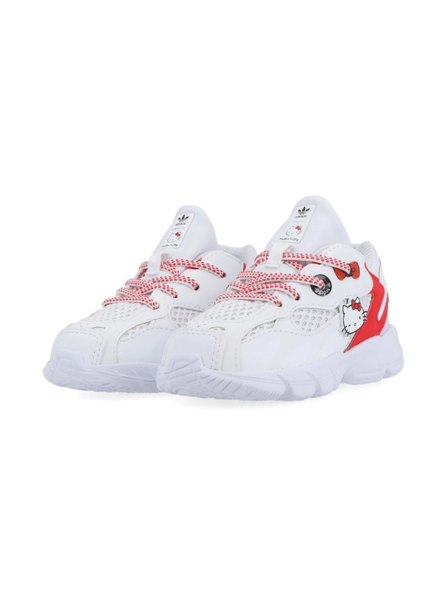Sneakers adidas Originals albi din material textil si plasa - Img 2