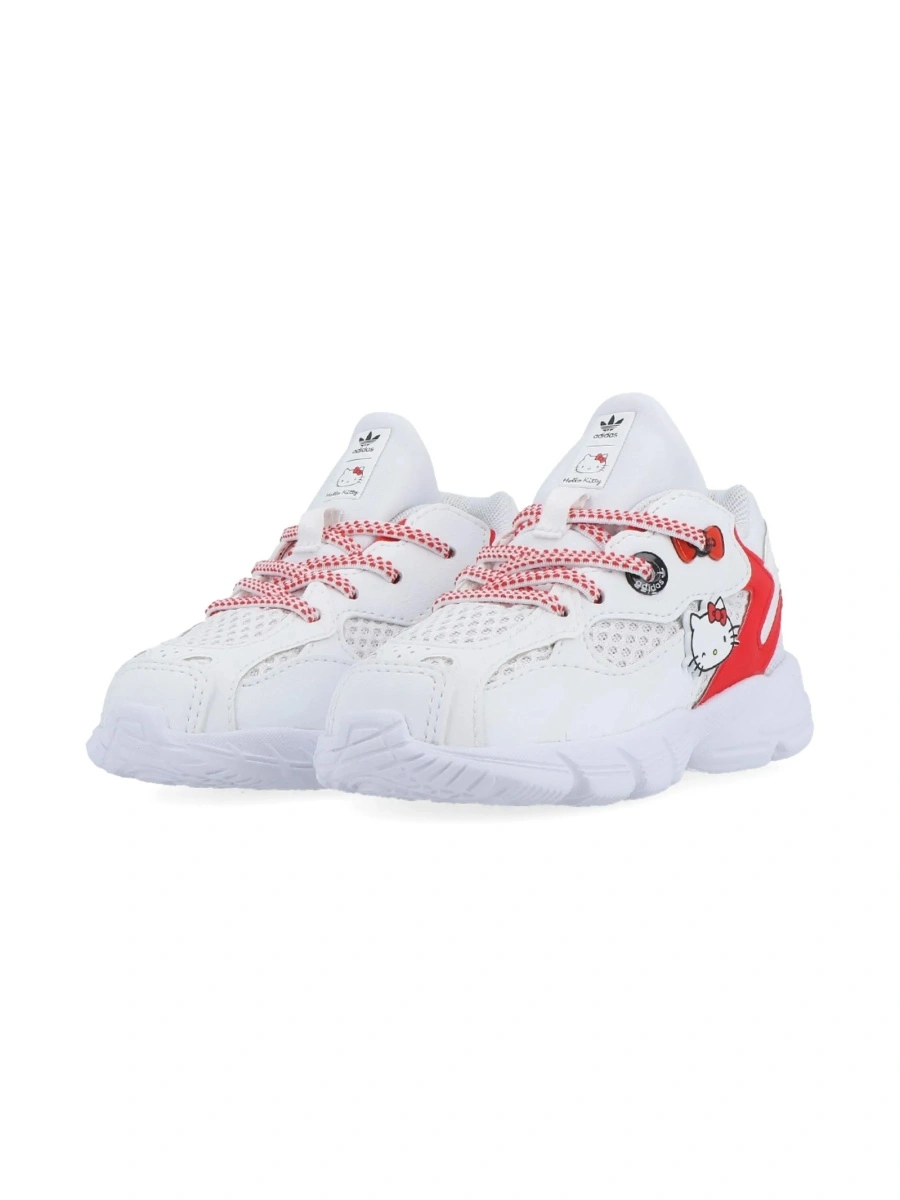 Sneakers adidas Originals albi din material textil si plasa - Img 2