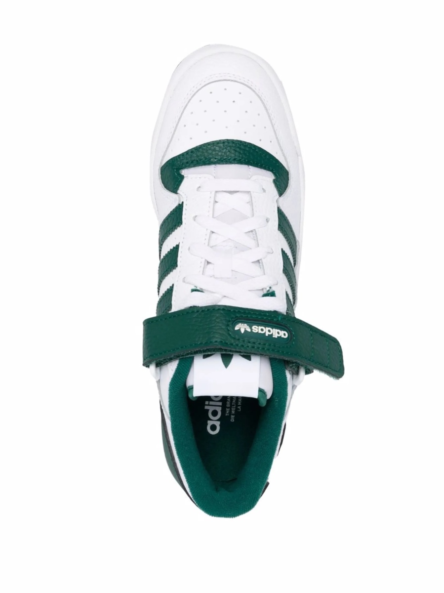 Sneakers adidas Originals albi din piele - Img 4