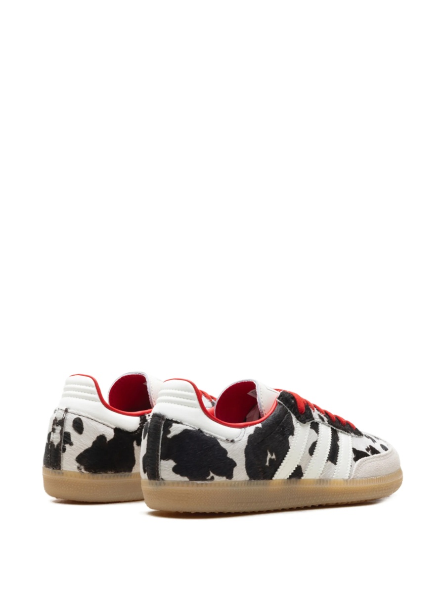 Sneakers adidas Originals samba albi din par de vitel si piele - Img 3