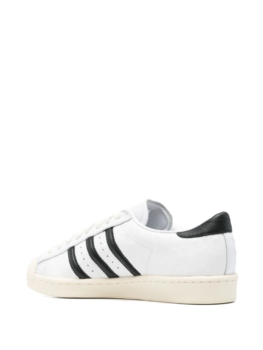 Sneakers adidas Originals superstar albi din piele si cauciuc - Img 3