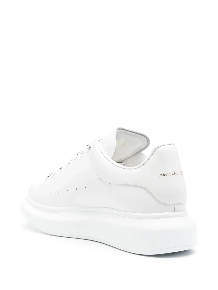 Sneakers Alexander McQueen albi din piele 'Bianca' - Img 6